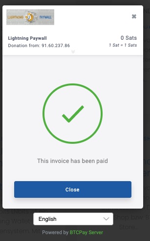 Bitcoin Payment Page Paid Bitcoin Payment Page Paid