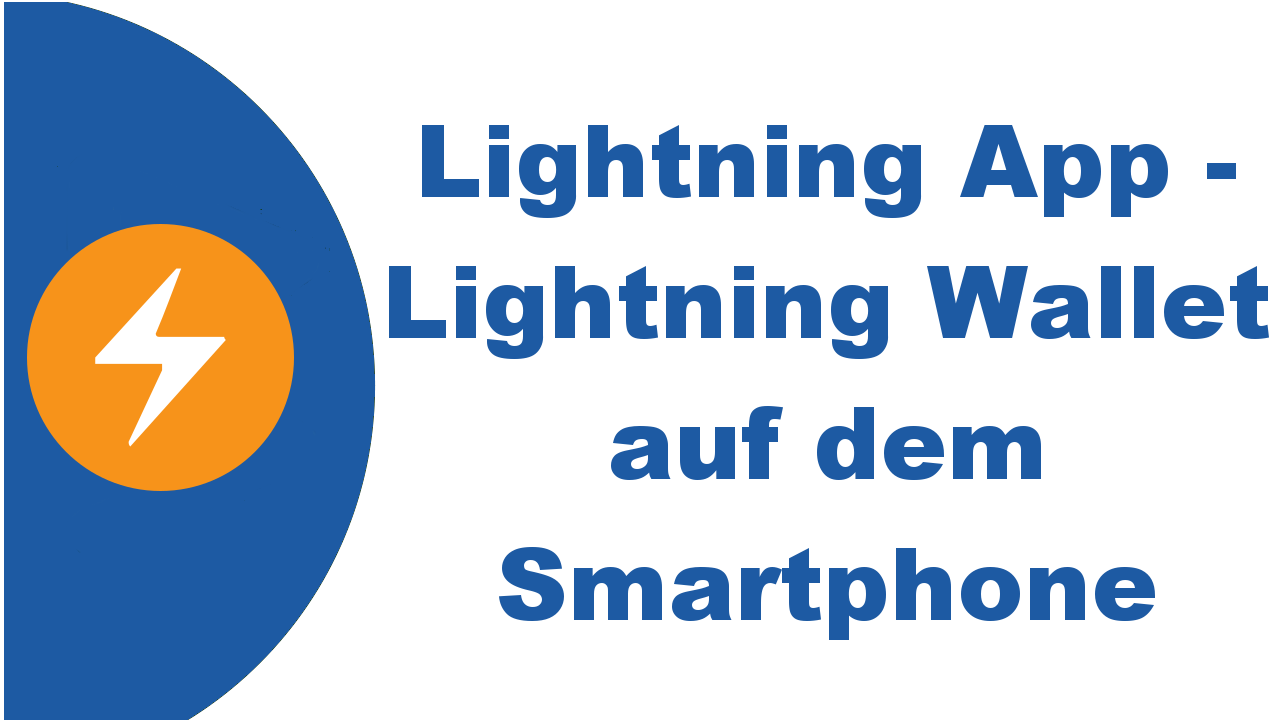 Lightning App - Lightning Wallet auf dem Smartphone. Lightning App - Lightning Wallet auf dem Smartphone.