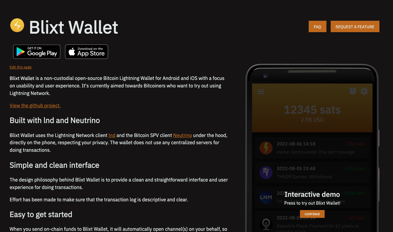 Blixt Lightning Wallet