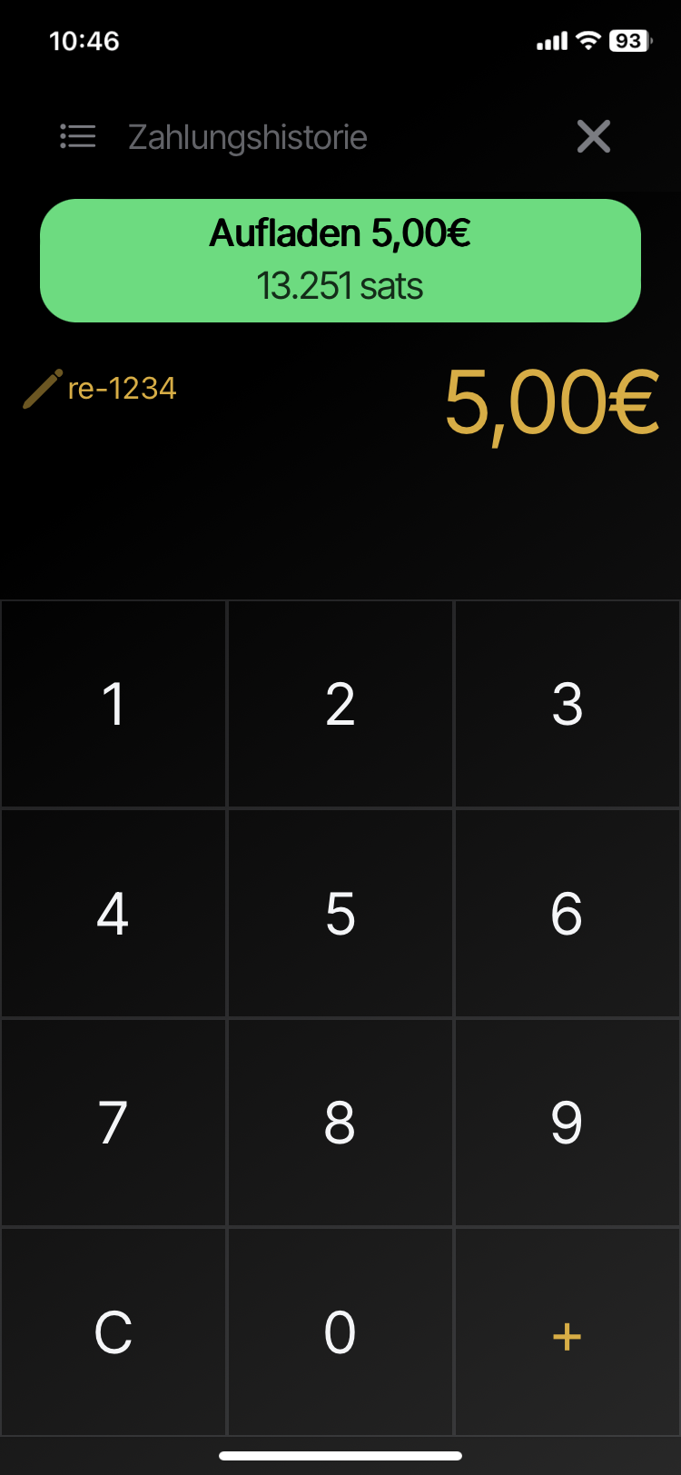 wallet of Satoshi keypad