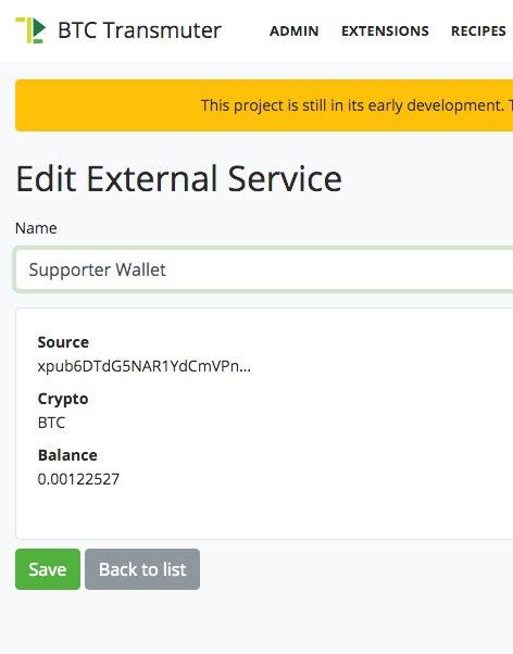 Edit External Service BTCPay Transmuter Edit External Service BTCPay Transmuter