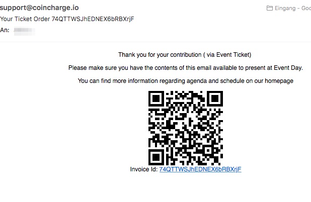 Email to the customer Email to the customer