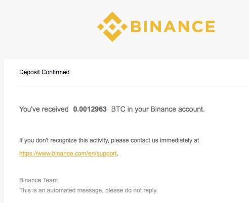 Binance confirmation for bitcoin deposit Binance confirmation for bitcoin deposit