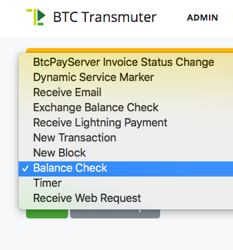 Overview of trigger possibilities with BTCPay transmuter Overview of trigger possibilities with BTCPay transmuter