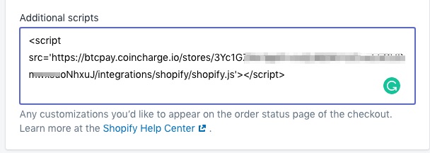 Shopify Bitcoin additional scripts Shopify Bitcoin additional scripts