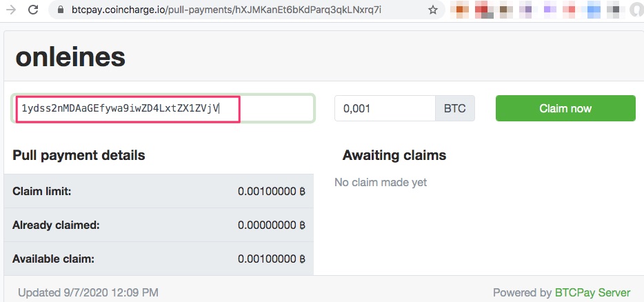 Request Bitcoin Payout Request Bitcoin Payout