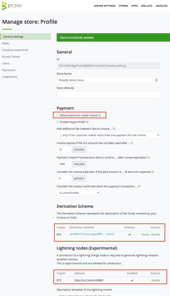 31_shopify-generaShopify BTCPay General Settingsl-settings Shopify BTCPay General Settings