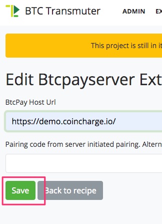 Connect BTCPay Server bei Demo.coincharge.io Connect BTCPay Server bei Demo.coincharge.io