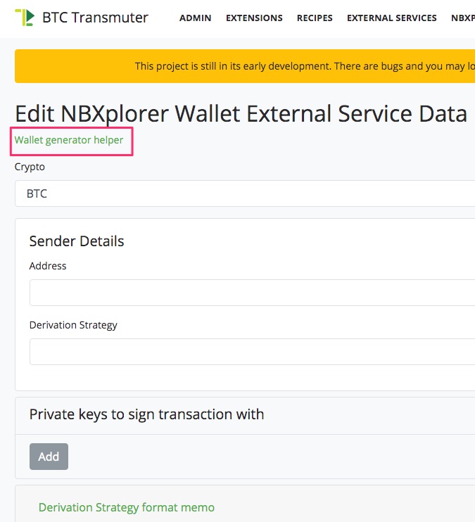 Edit NBXplorer Wallet Generator BTCPay Transmuter Edit NBXplorer Wallet Generator BTCPay Transmuter