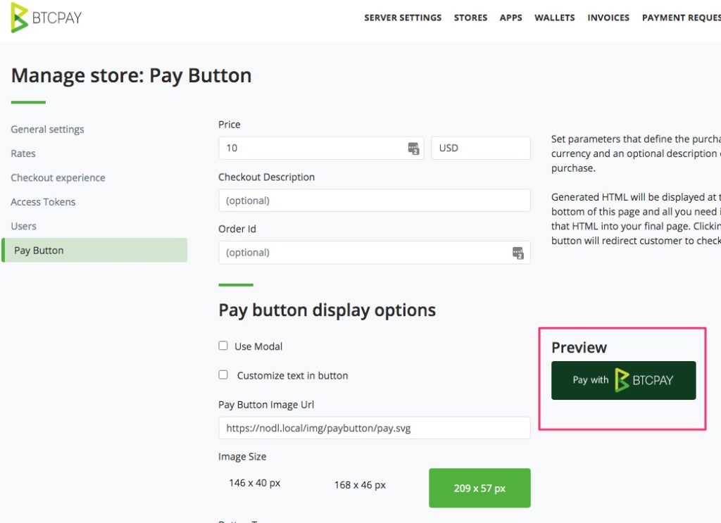 Test mit dem Pay Button Test mit dem Pay Button