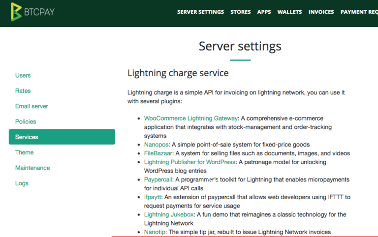 Übersicht C-Lightning Anwendungen Übersicht C-Lightning Anwendungen