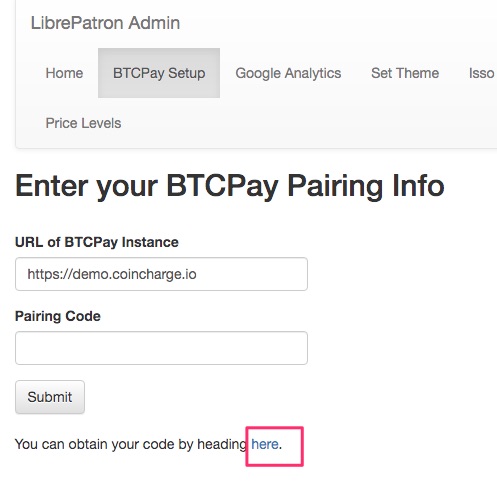 BTCPay_LibrePatron BTCPay LibrePatron