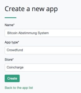Bitcoin Abstimmung System