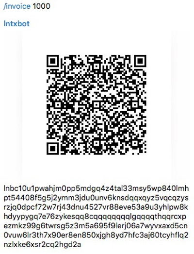 lntxbot invoice