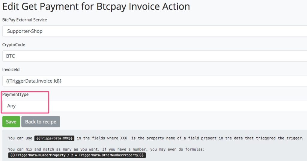 Abfrage nach Rechnung bei BTCPay Transmuter Abfrage nach Rechnung bei BTCPay Transmuter