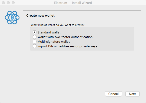 Electrum-Wallet Standard Wallet Electrum-Wallet Standard Wallet