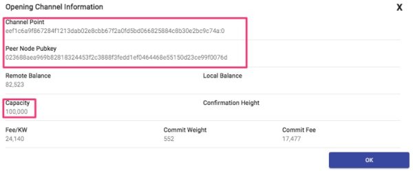 Confirm Coincharge Channel Confirm Coincharge Channel