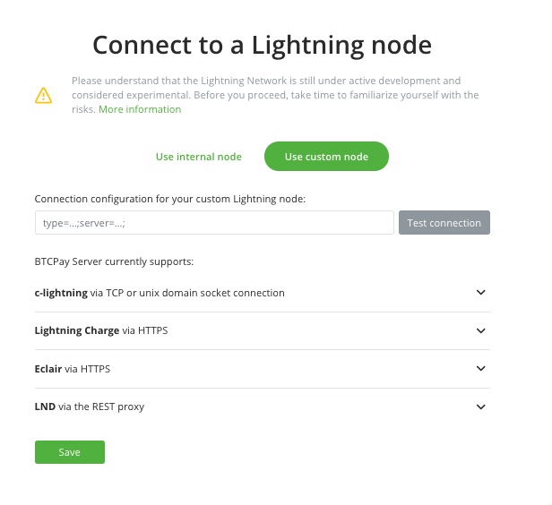 Use custom node btcpay Server Use custom node btcpay Server