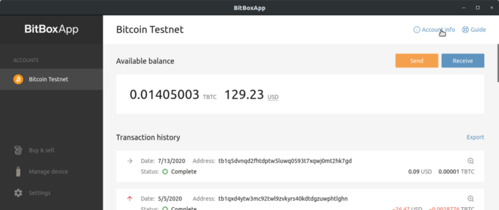 Bitbox xPub Key Bitbox xPub Key