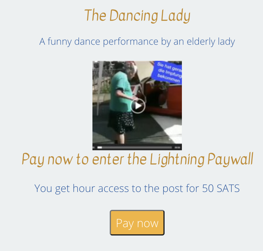 BTCPayWall - Pay-per-view