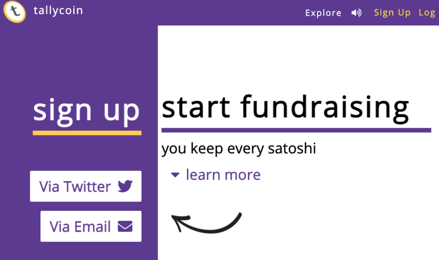 tallycoin crowdfunding fundraising