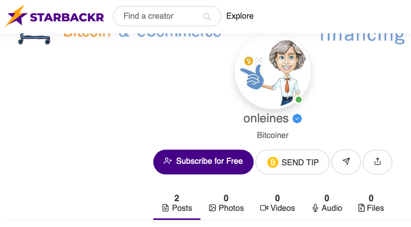 Starbackr profil onleines