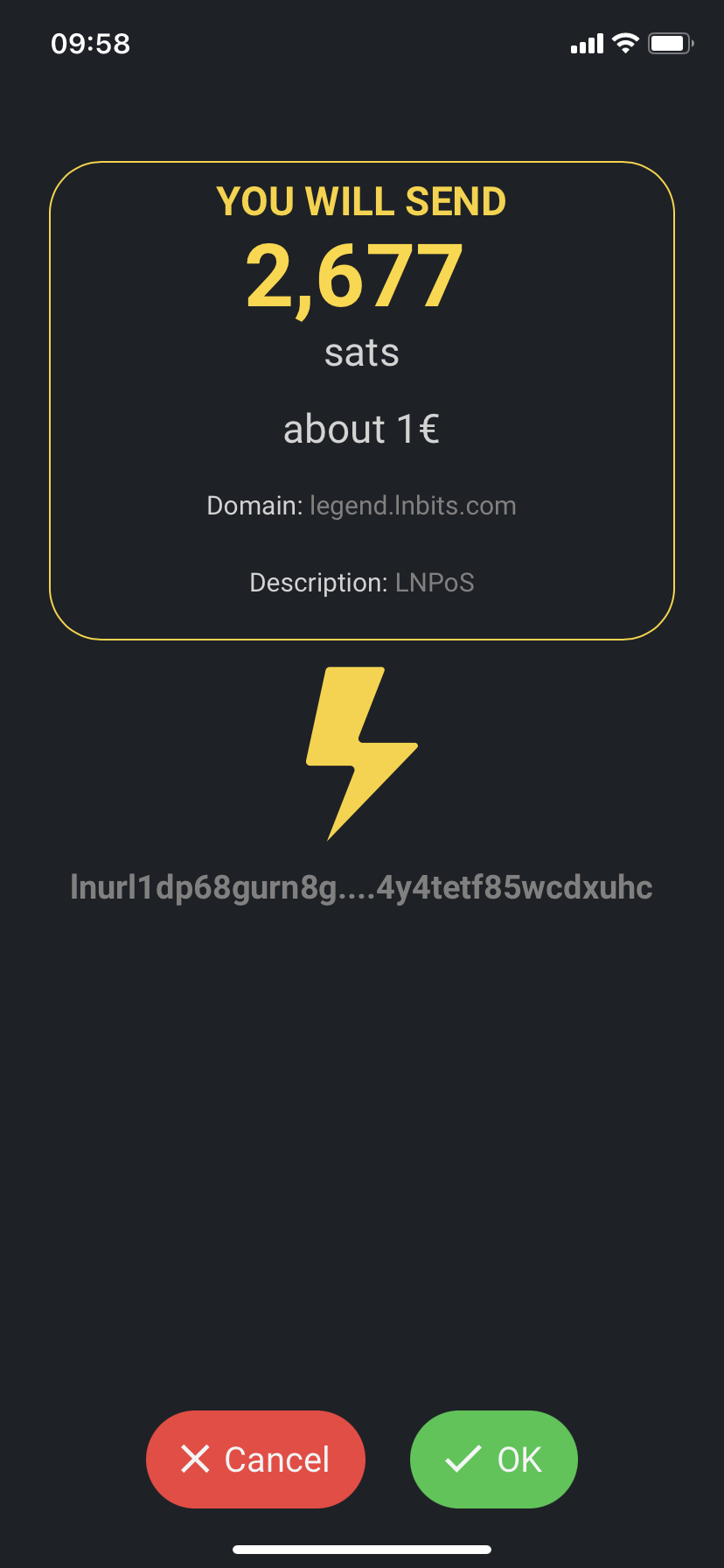 send sats wallet of satoshi