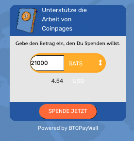 Mit Lightning eine Spenden zahlen