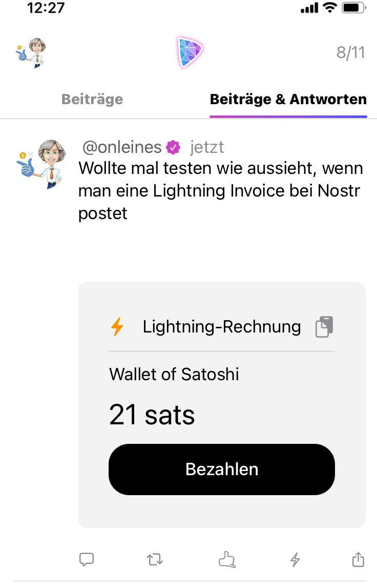 Nostr Lightning Invoice Nostr Lightning Invoice
