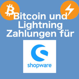 Bitcoin und Lightning Zahlungen für Shopware