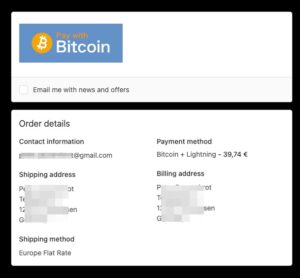 Shopify Pay with Bitcoin