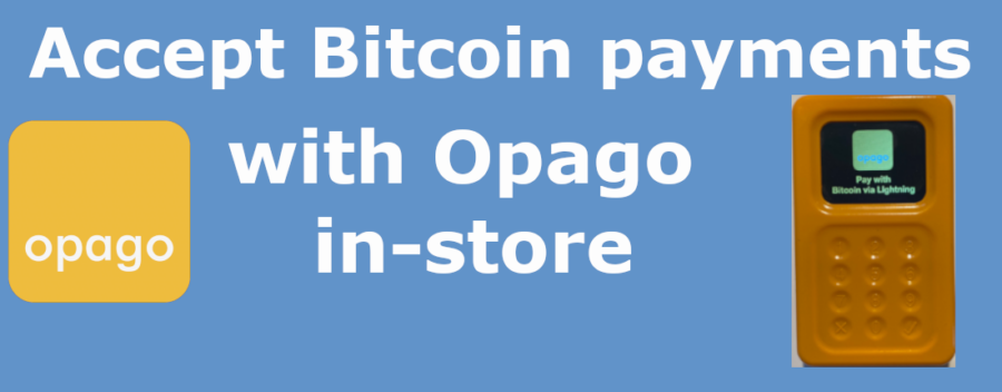 accept Bitcoin-Lightning payments with opago in-store