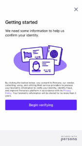Strike Verify identity