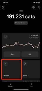 receive bitcoin lightning