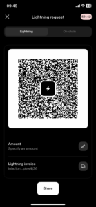 strike lightning wallet qr