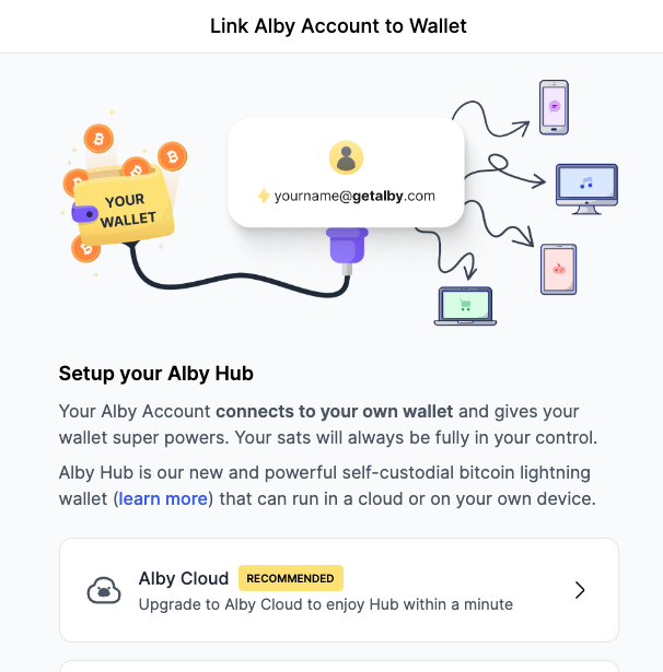 setup alby hub setup alby hub